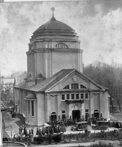 Foto: Noch mit Stern - Weihe der Görlitzer Synagoge 1911, © Ratsarchiv Görlitz